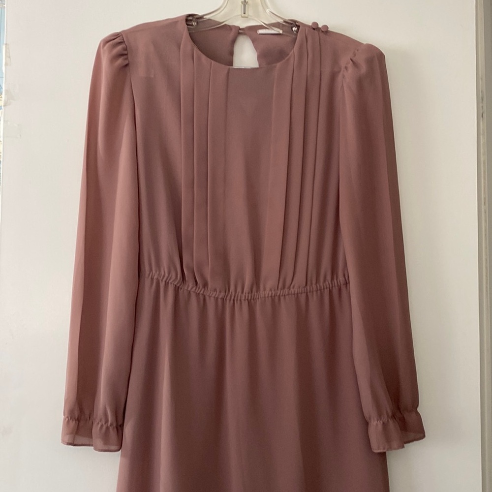Dusty rose midi dress
